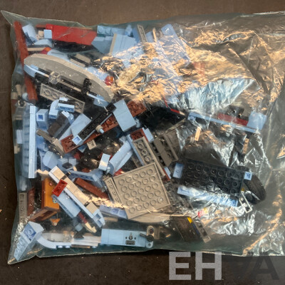 LEGO 42041 Racing Truck & 77942 Fiat 500 Blue & Vintage 7855 8 Curved Electric Rails Grey 12V