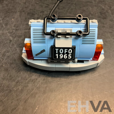 LEGO 42041 Racing Truck & 77942 Fiat 500 Blue & Vintage 7855 8 Curved Electric Rails Grey 12V
