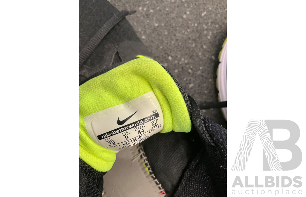 ASSORTED Sneakers, Including HOKA US11B, NIKE US10, ADIDAS US10 and Backpack, Duffle Bag - Lot of 5