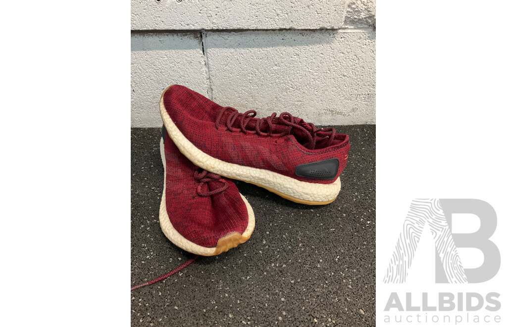 ASSORTED Sneakers, Including ADIDAS, NB Size US8,9,9.5 and Backpack, Tool Bag - Lot of 7