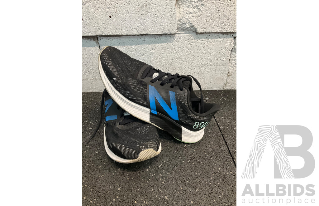 ASSORTED Sneakers, Including ADIDAS, NB Size US8,9,9.5 and Backpack, Tool Bag - Lot of 7
