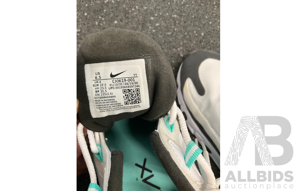 Assorted Sneakers Size US 8, 6.5, 5, 4, 2 Including NIKE, NB and Assorted Backpacks  - Lot of 8