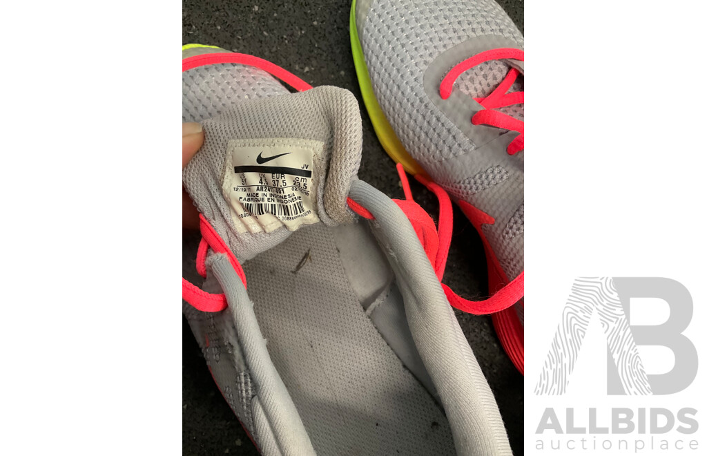 Assorted Sneakers Size US 8, 6.5, 5, 4, 2 Including NIKE, NB and Assorted Backpacks  - Lot of 8
