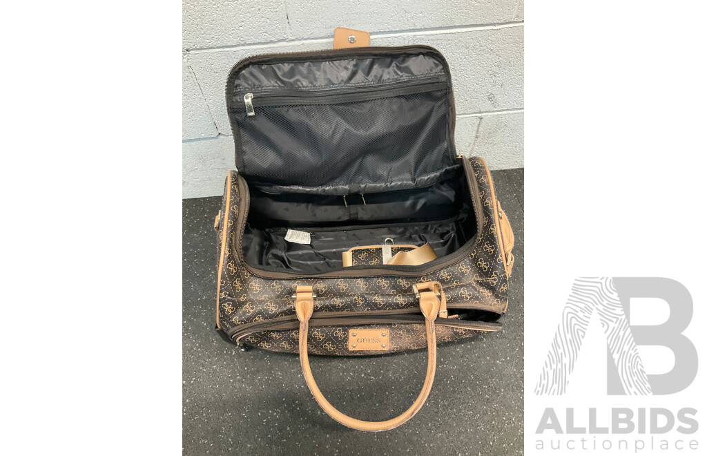 Travel Bag on Wheels Branded GUESS and Backpacks - Lot of 2