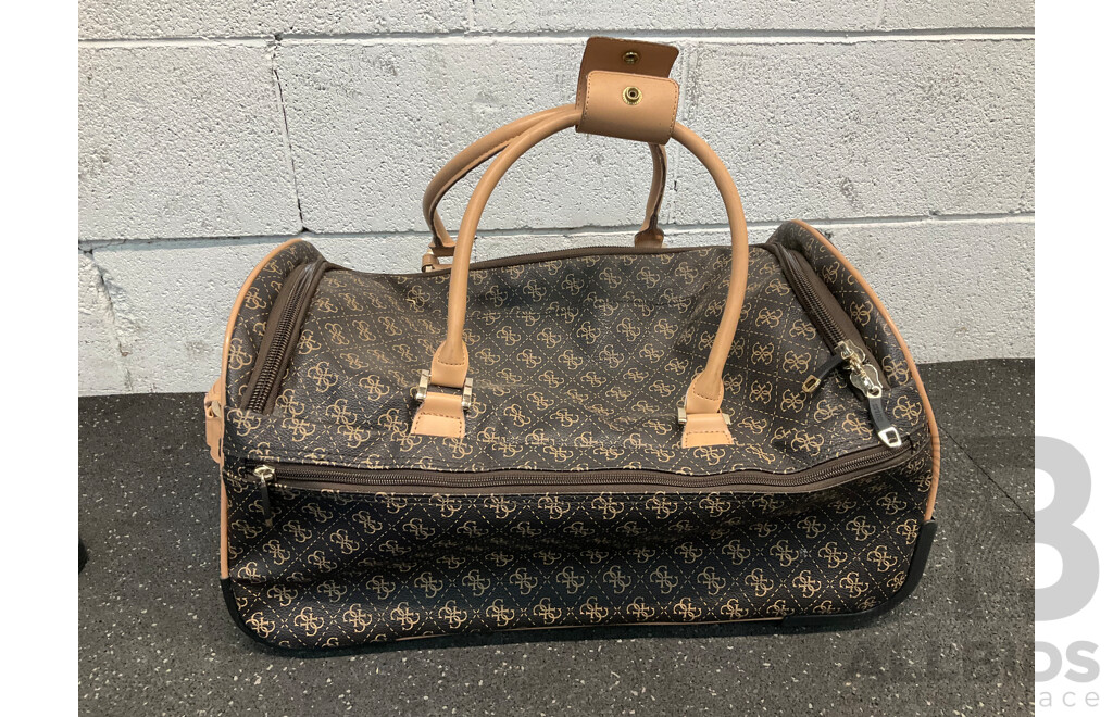 Travel Bag on Wheels Branded GUESS and Backpacks - Lot of 2