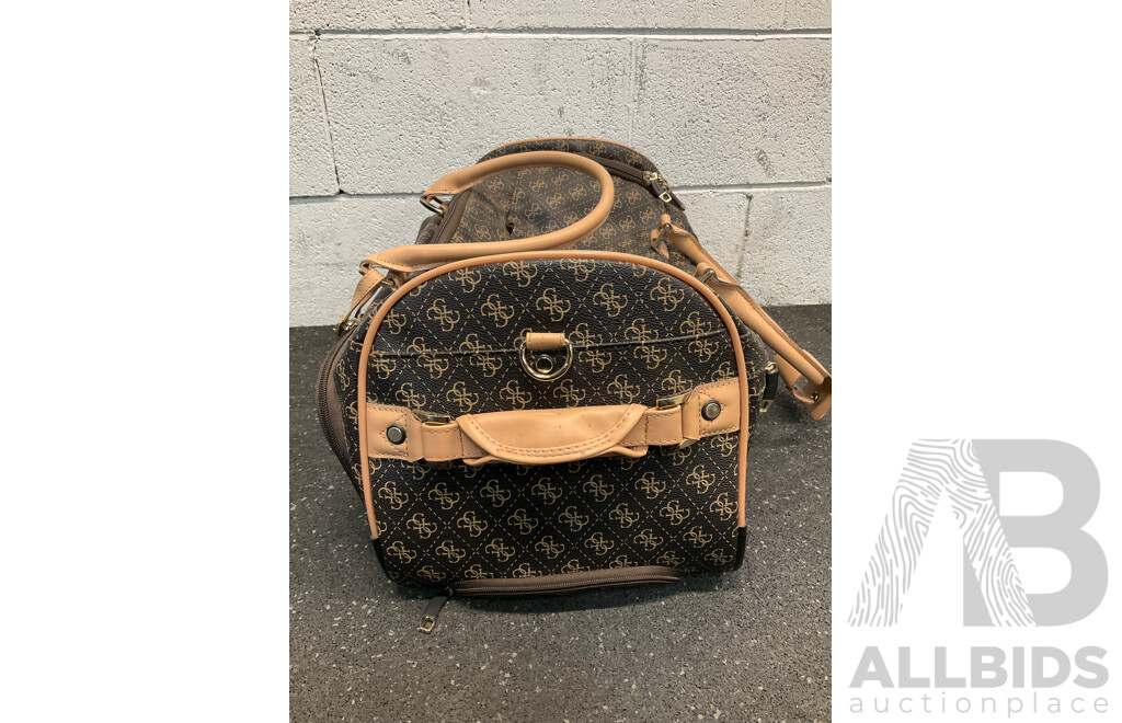 Travel Bag on Wheels Branded GUESS and Backpacks - Lot of 2