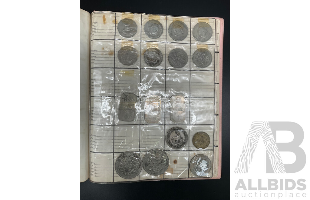 Coins Collection From Around the World, Including Coins From Fiji, Tonga, NZ, France, South Africa, Signapore, Solomon Island, Hong Kong and More
