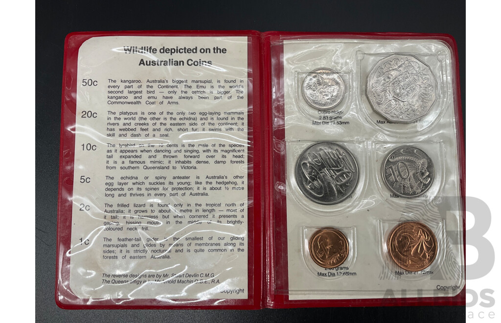 Royal Australian Mint 1983 Coin Set, London 2012 Sports Collection Taekwondo 50p Coin, AUSTRALIA: 1981 50 Cents Commemorative Coins (x4) and Others