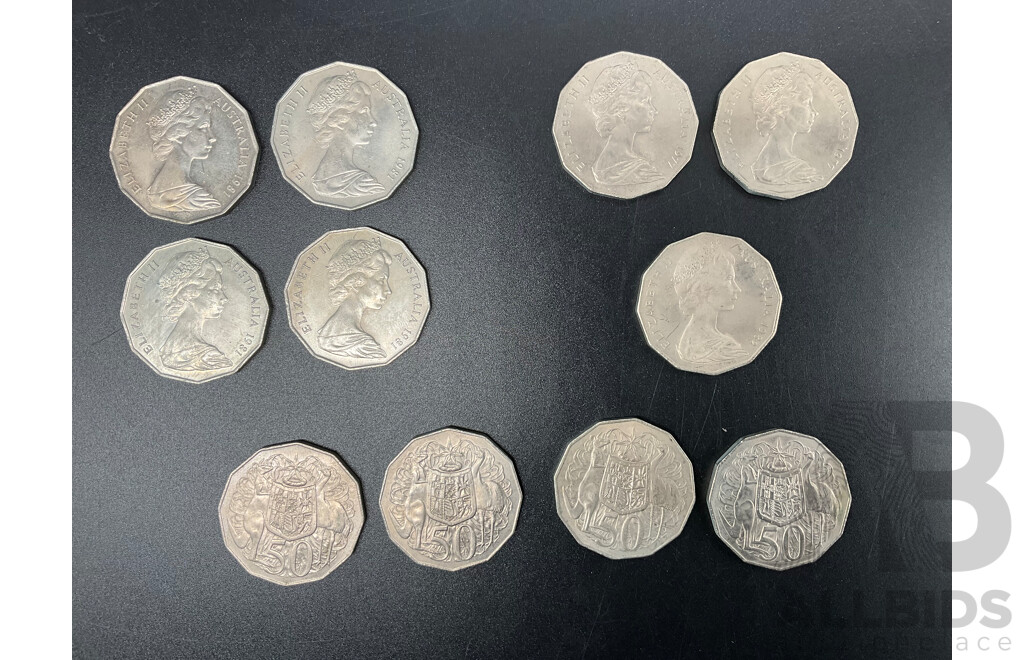 Royal Australian Mint 1983 Coin Set, London 2012 Sports Collection Taekwondo 50p Coin, AUSTRALIA: 1981 50 Cents Commemorative Coins (x4) and Others