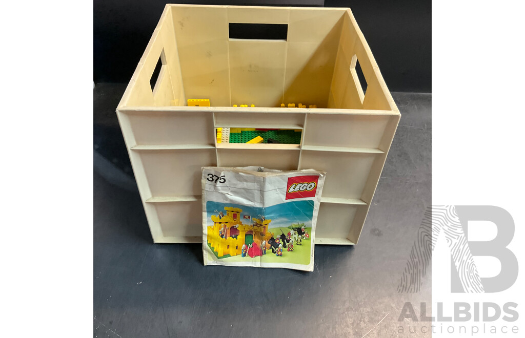 Vintage Lego 375 Yellow Castle