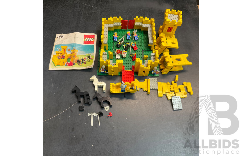 Vintage Lego 375 Yellow Castle