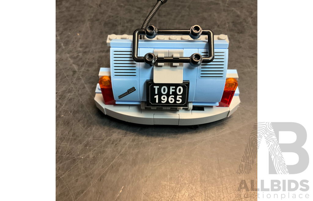 LEGO 42041 Racing Truck & 77942 Fiat 500 Blue & Vintage 7855 8 Curved Electric Rails Grey 12V