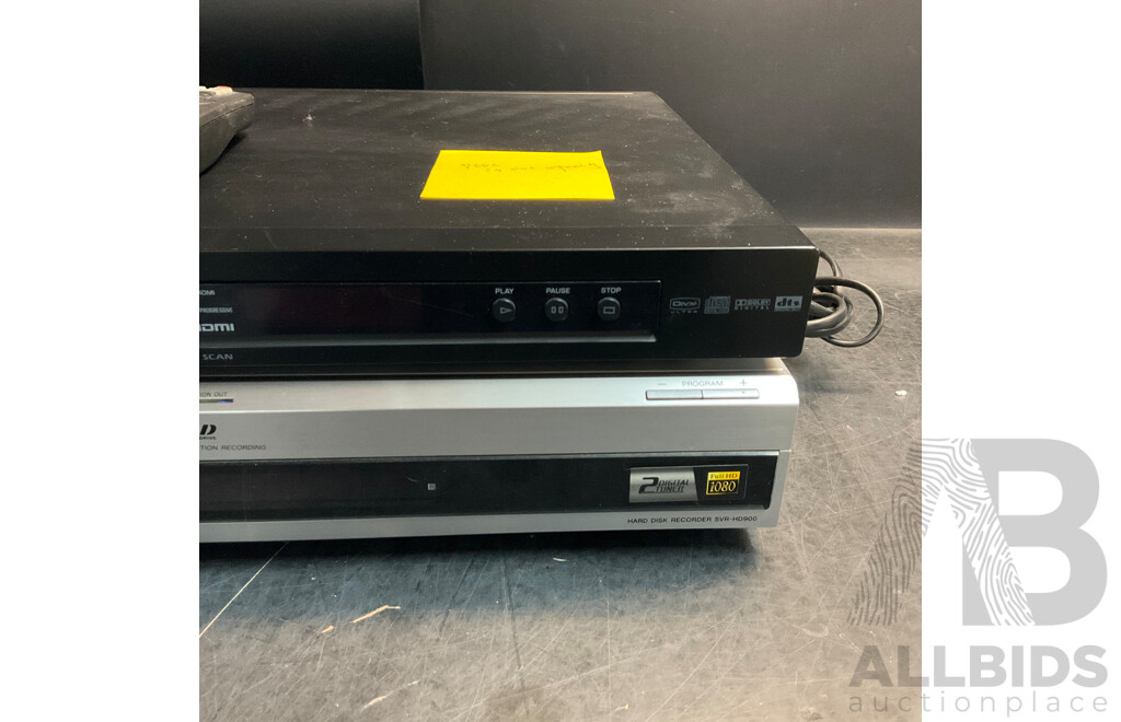 YAMAHA DVD-S659 DVD Player & Sony HD9000 Hard Disk Recorder