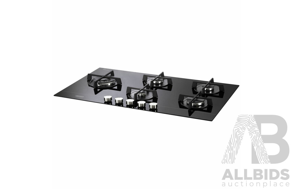 Delonghi 90cm 5 Burner Gas on Glass Cooktop NSL590DNCM  - ORP $1,399 - Brand New