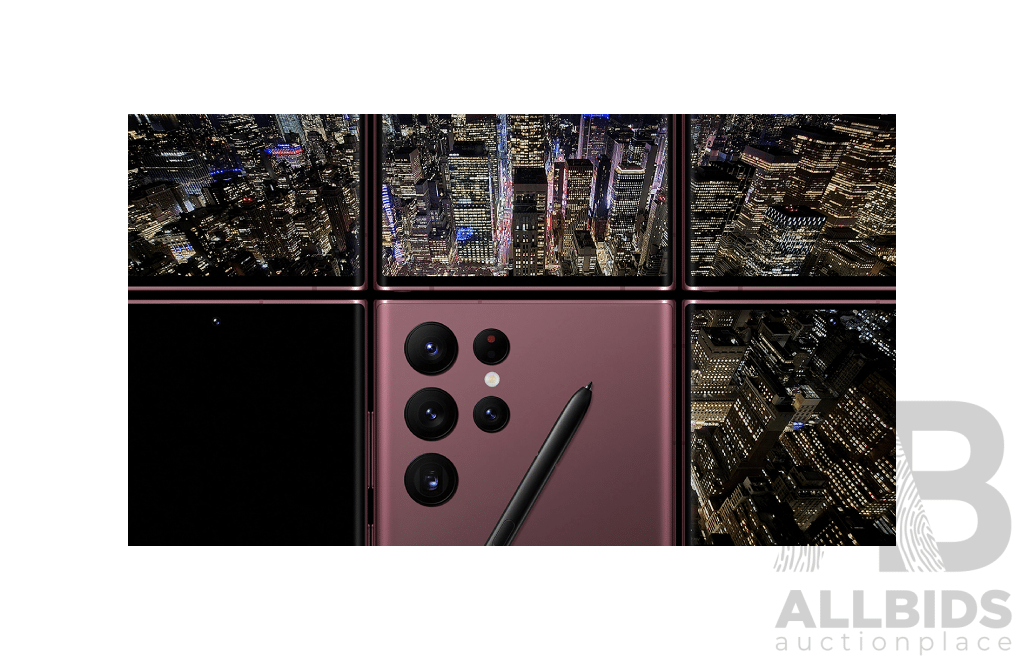 Samsung Galaxy S22 Ultra 256GB - Burgundy - ORP: $1,949 - Brand New