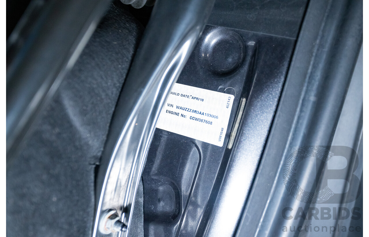 6/2010 Audi Q5 3.0 TDI Quattro (AWD) 8R MY10 4d Wagon Daytona Grey Turbo Diesel V6 3.0L