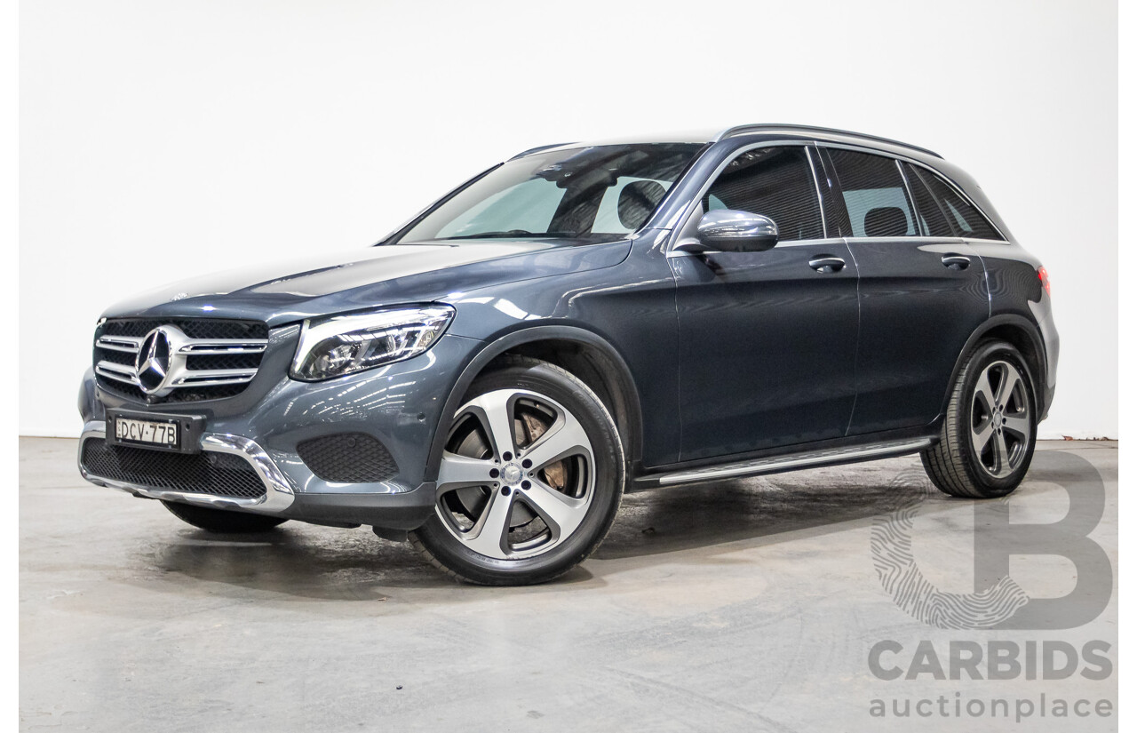 12/2015 Mercedes Benz GLC220d 253 4d Wagon Tenorite Grey Metallic Turbo Diesel 2.1L