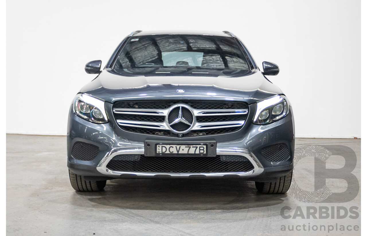 12/2015 Mercedes Benz GLC220d 253 4d Wagon Tenorite Grey Metallic Turbo Diesel 2.1L