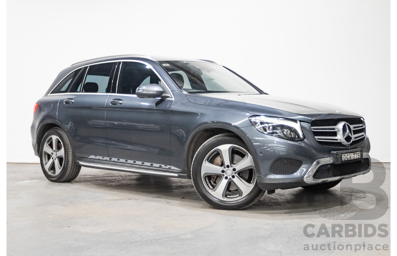 12/2015 Mercedes Benz GLC220d 253 4d Wagon Tenorite Grey Metallic Turbo Diesel 2.1L