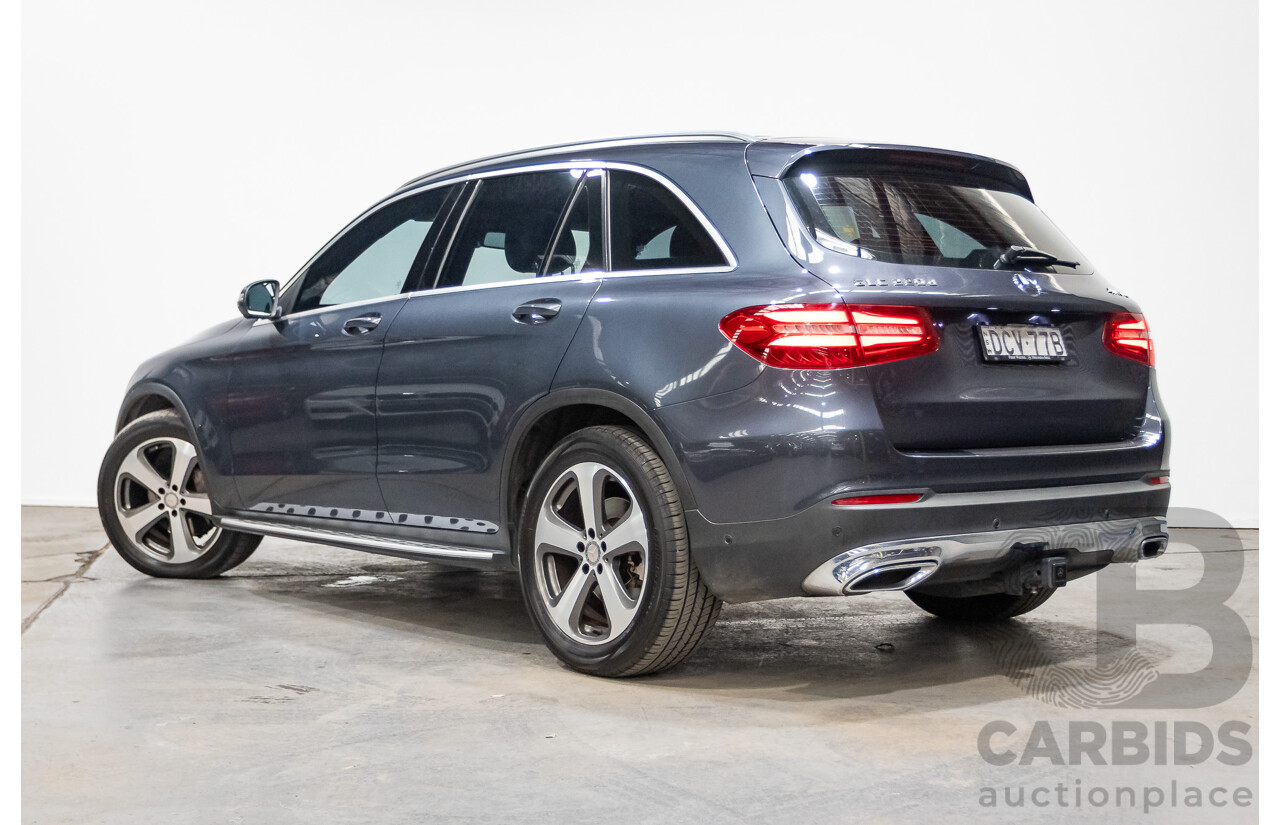 12/2015 Mercedes Benz GLC220d 253 4d Wagon Tenorite Grey Metallic Turbo Diesel 2.1L