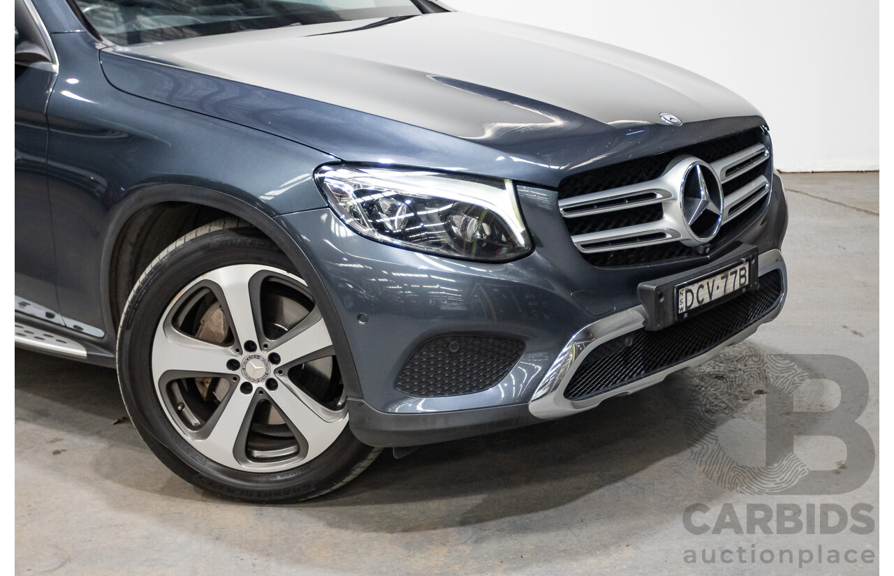 12/2015 Mercedes Benz GLC220d 253 4d Wagon Tenorite Grey Metallic Turbo Diesel 2.1L