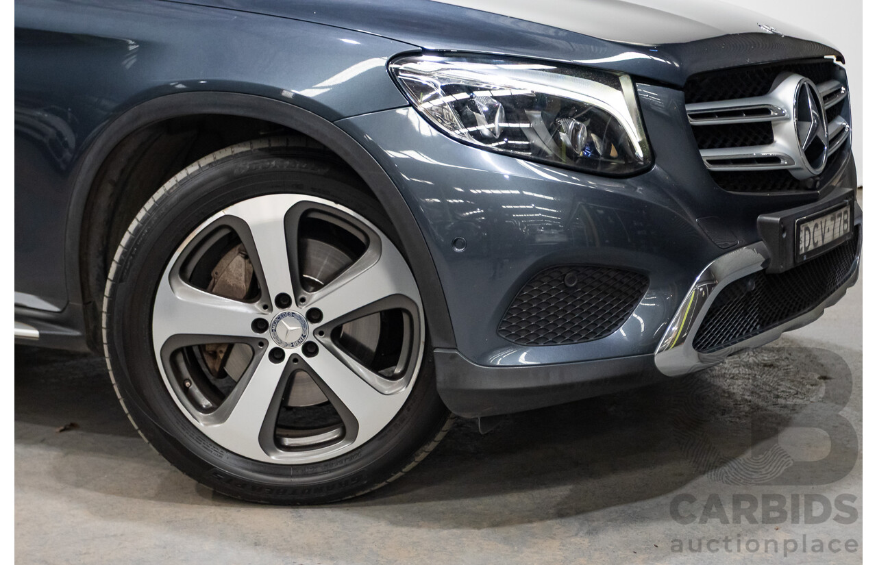 12/2015 Mercedes Benz GLC220d 253 4d Wagon Tenorite Grey Metallic Turbo Diesel 2.1L