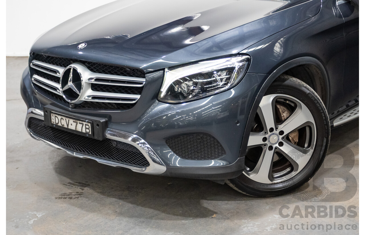 12/2015 Mercedes Benz GLC220d 253 4d Wagon Tenorite Grey Metallic Turbo Diesel 2.1L