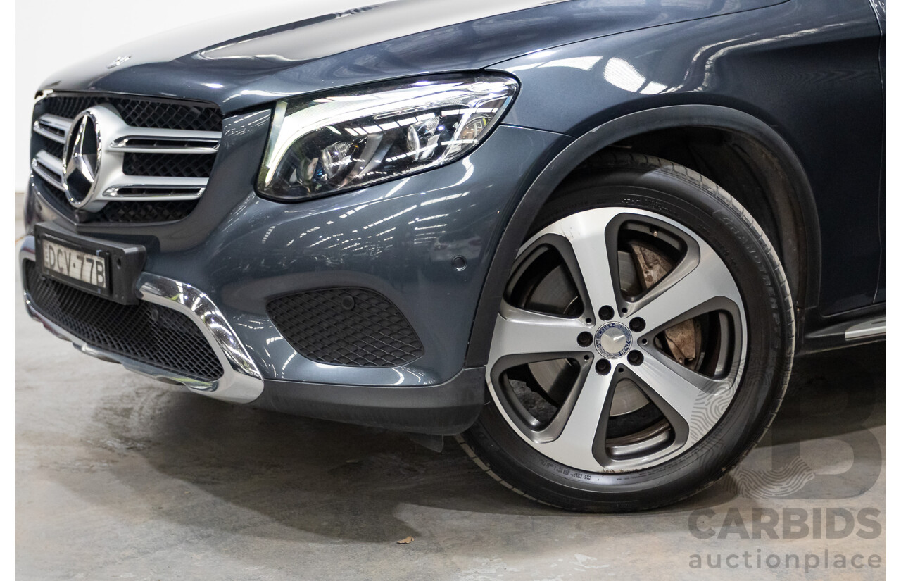 12/2015 Mercedes Benz GLC220d 253 4d Wagon Tenorite Grey Metallic Turbo Diesel 2.1L