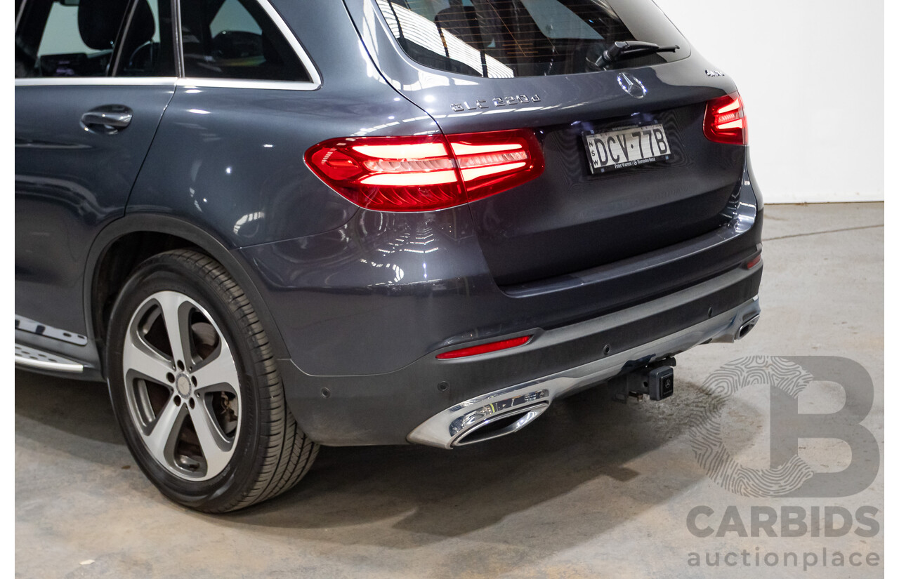 12/2015 Mercedes Benz GLC220d 253 4d Wagon Tenorite Grey Metallic Turbo Diesel 2.1L