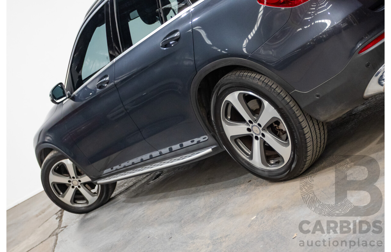 12/2015 Mercedes Benz GLC220d 253 4d Wagon Tenorite Grey Metallic Turbo Diesel 2.1L