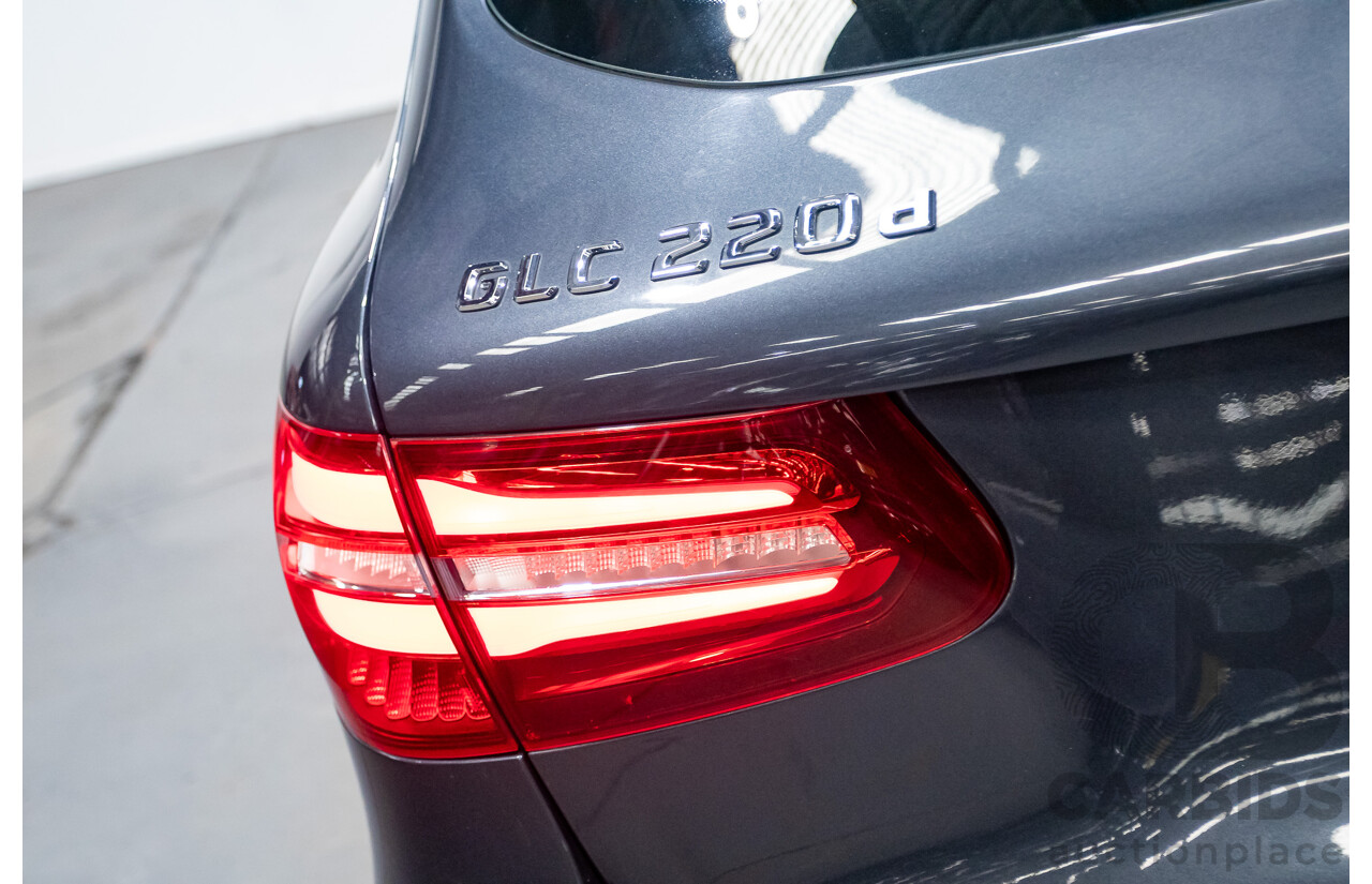 12/2015 Mercedes Benz GLC220d 253 4d Wagon Tenorite Grey Metallic Turbo Diesel 2.1L