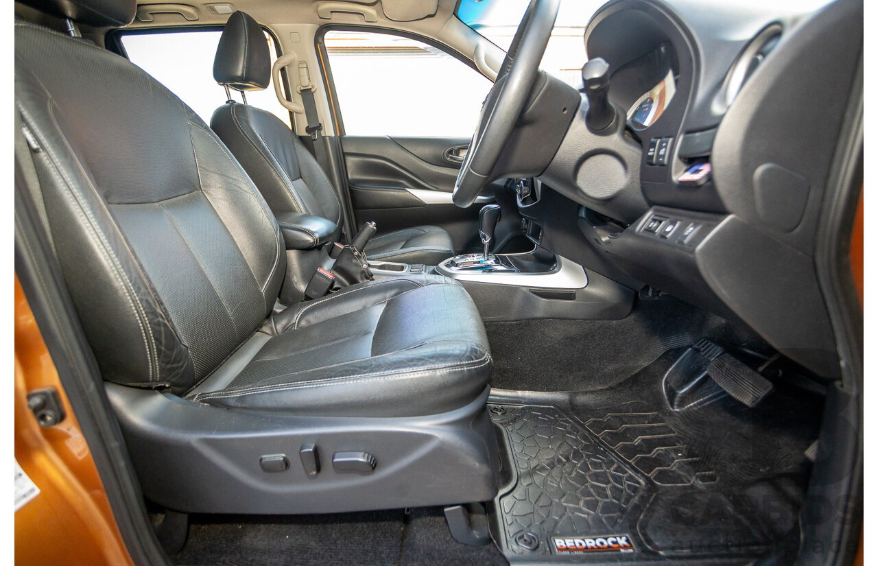 1/2015 Nissan Navara ST-X NP300 D23 4d Dual Cab Utility Hornet Gold Metallic Twin Turbo Diesel 2.3L
