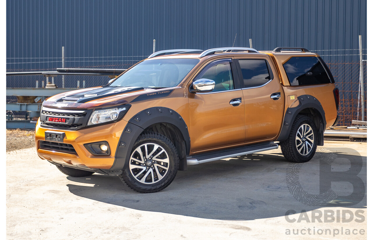1/2015 Nissan Navara ST-X NP300 D23 4d Dual Cab Utility Hornet Gold Metallic Twin Turbo Diesel 2.3L