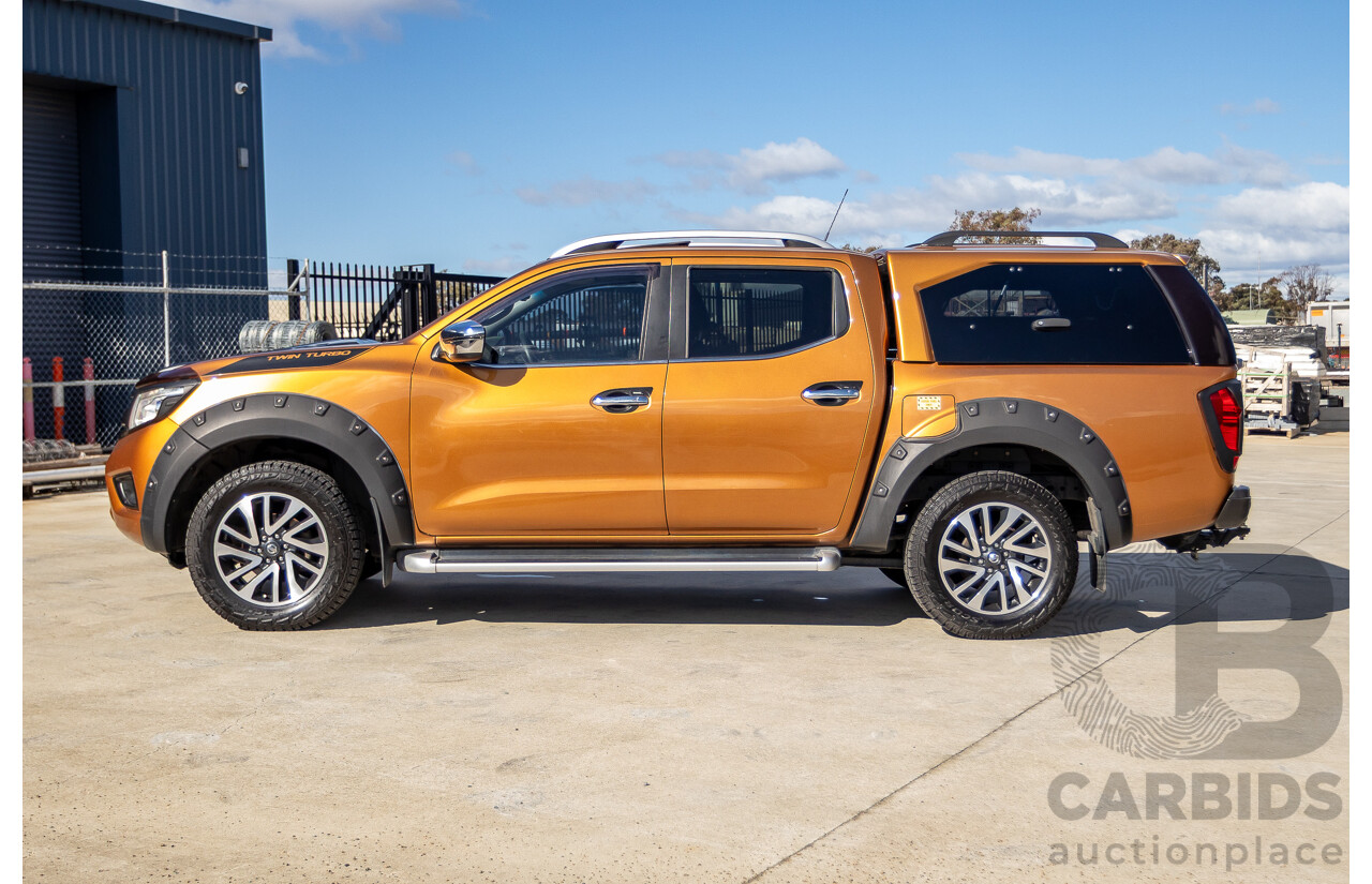 1/2015 Nissan Navara ST-X NP300 D23 4d Dual Cab Utility Hornet Gold Metallic Twin Turbo Diesel 2.3L