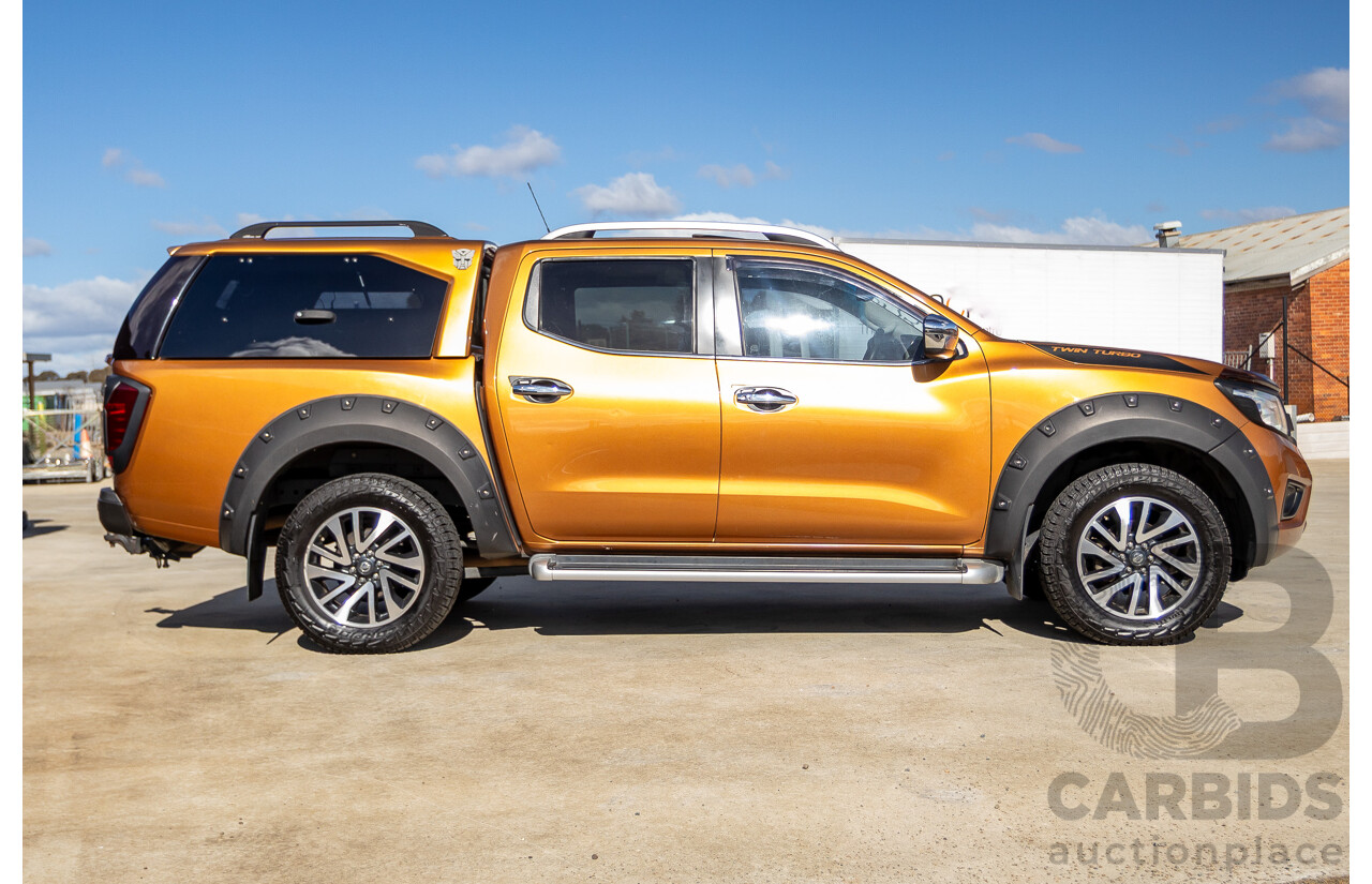 1/2015 Nissan Navara ST-X NP300 D23 4d Dual Cab Utility Hornet Gold Metallic Twin Turbo Diesel 2.3L