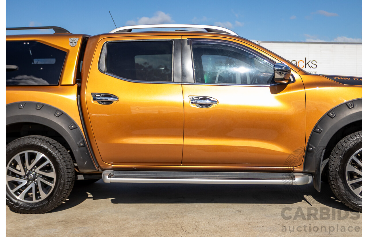1/2015 Nissan Navara ST-X NP300 D23 4d Dual Cab Utility Hornet Gold Metallic Twin Turbo Diesel 2.3L