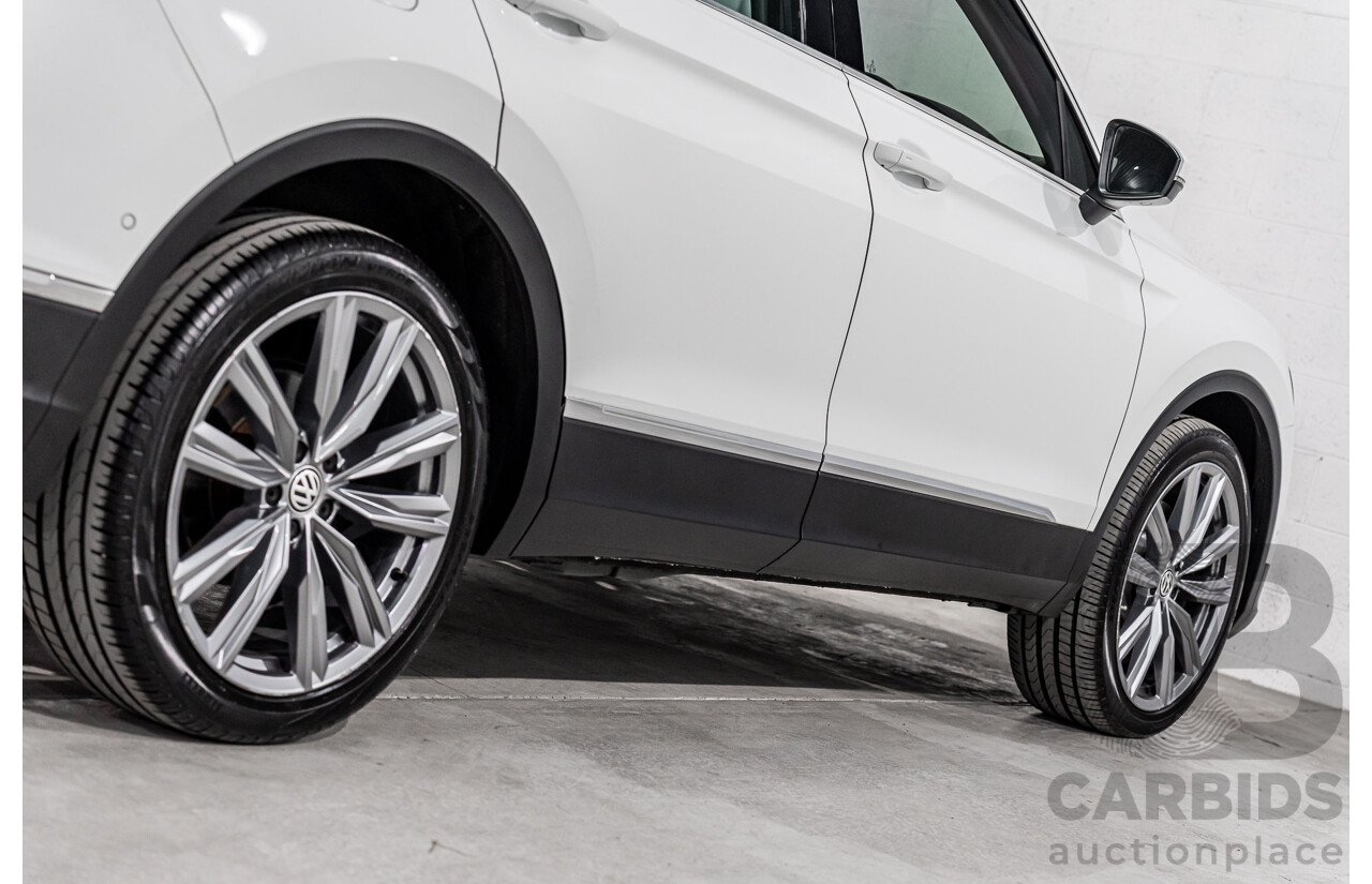 12/2017 Volkswagen Tiguan 162 TSI Sportline (AWD) 5NA MY18 4d Wagon Pure White Turbo 2.0L