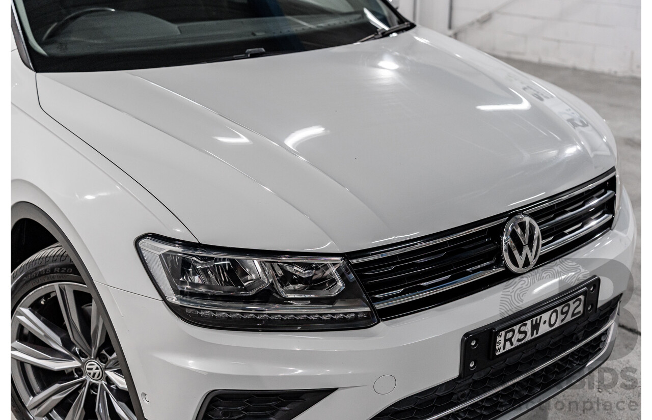 12/2017 Volkswagen Tiguan 162 TSI Sportline (AWD) 5NA MY18 4d Wagon Pure White Turbo 2.0L