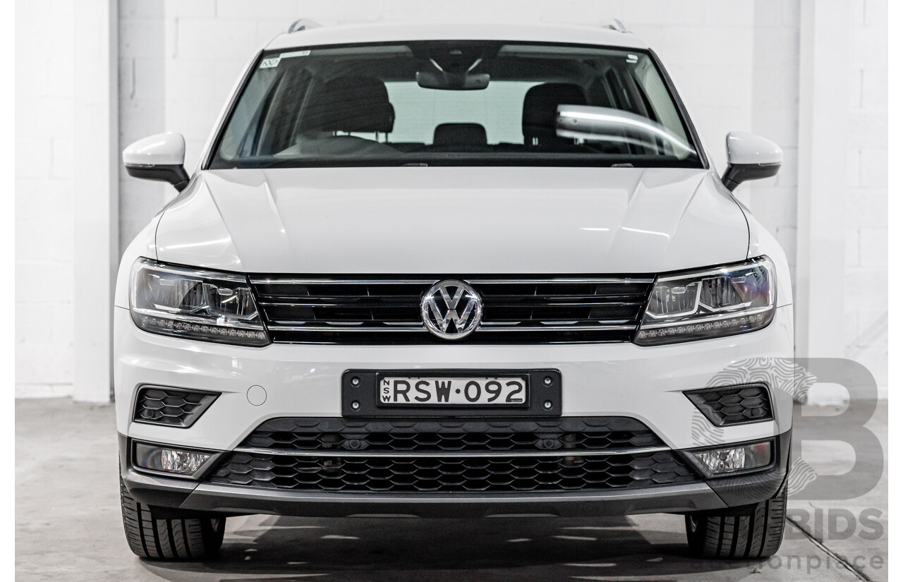 12/2017 Volkswagen Tiguan 162 TSI Sportline (AWD) 5NA MY18 4d Wagon Pure White Turbo 2.0L