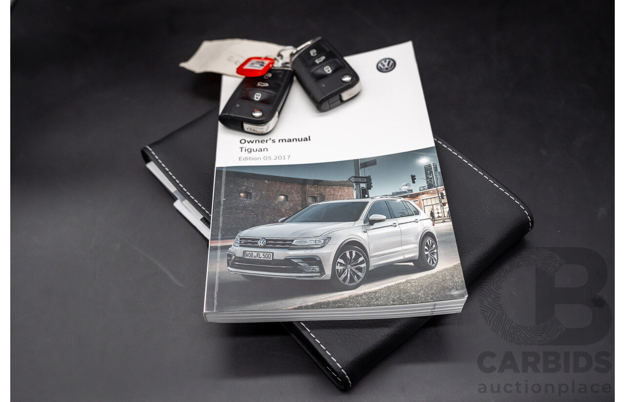 12/2017 Volkswagen Tiguan 162 TSI Sportline (AWD) 5NA MY18 4d Wagon Pure White Turbo 2.0L