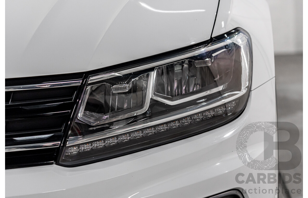 12/2017 Volkswagen Tiguan 162 TSI Sportline (AWD) 5NA MY18 4d Wagon Pure White Turbo 2.0L