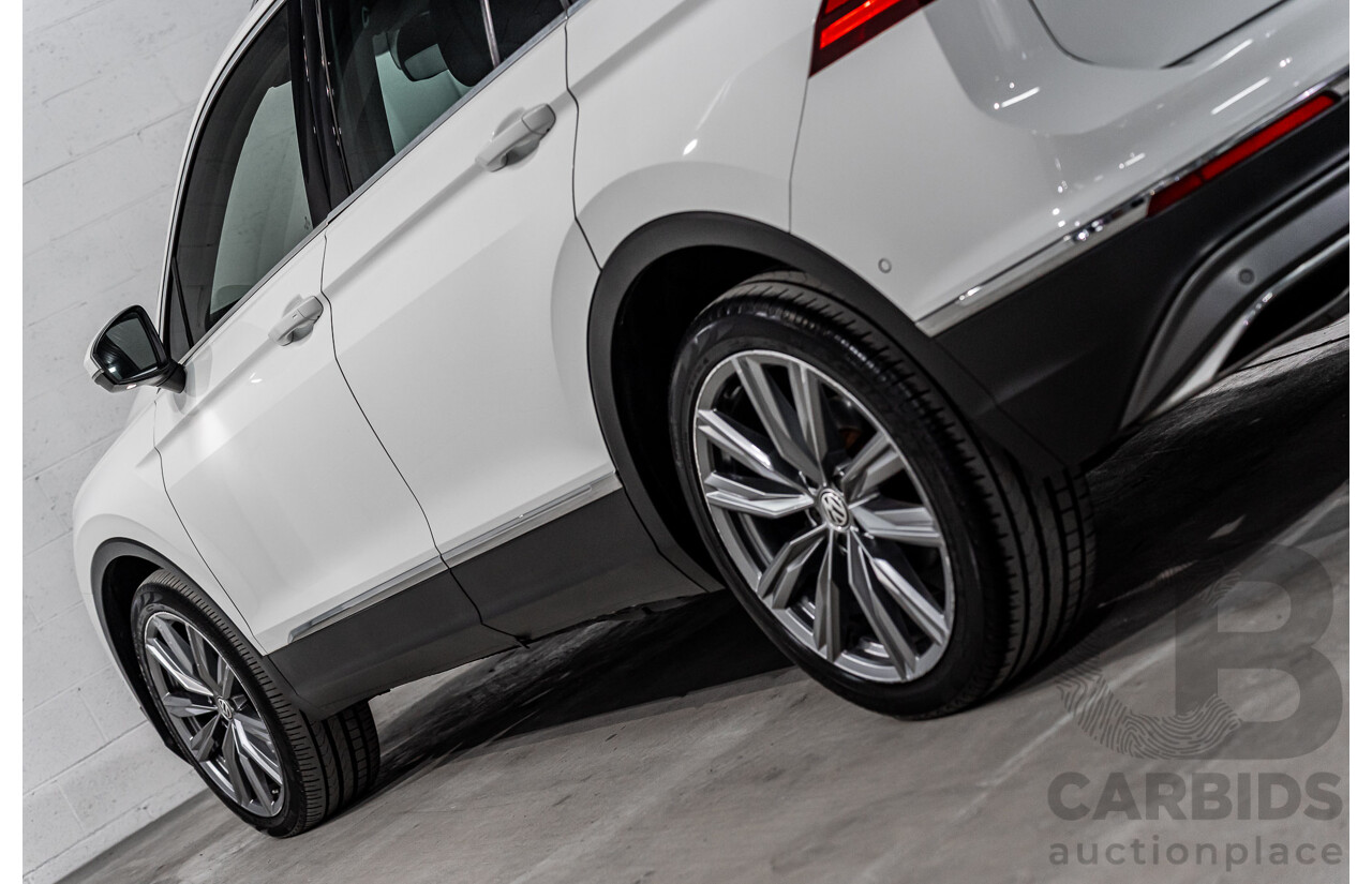 12/2017 Volkswagen Tiguan 162 TSI Sportline (AWD) 5NA MY18 4d Wagon Pure White Turbo 2.0L