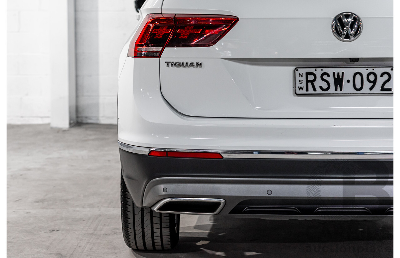 12/2017 Volkswagen Tiguan 162 TSI Sportline (AWD) 5NA MY18 4d Wagon Pure White Turbo 2.0L