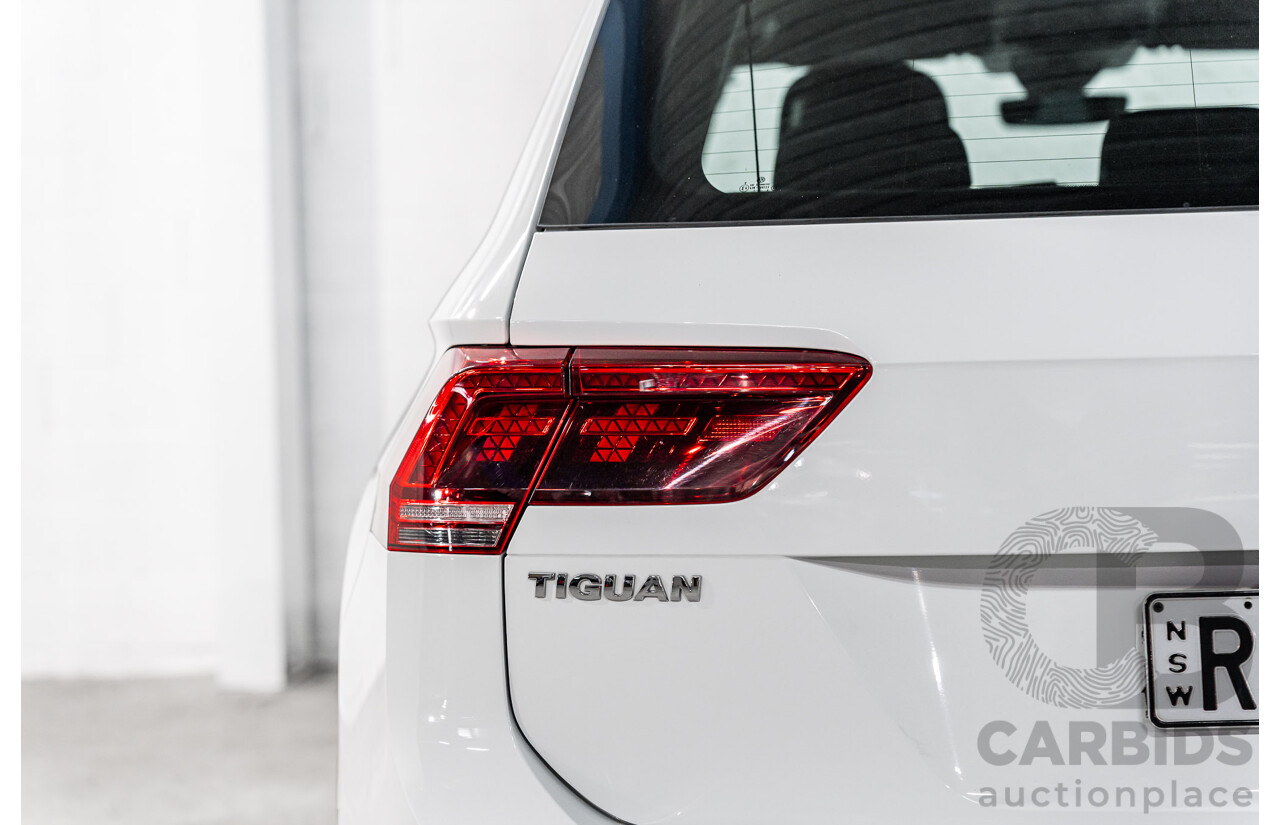 12/2017 Volkswagen Tiguan 162 TSI Sportline (AWD) 5NA MY18 4d Wagon Pure White Turbo 2.0L