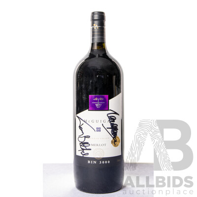 McGuigans Bin 3000 Murray Valley Merlot Magnum Vintage Unknown