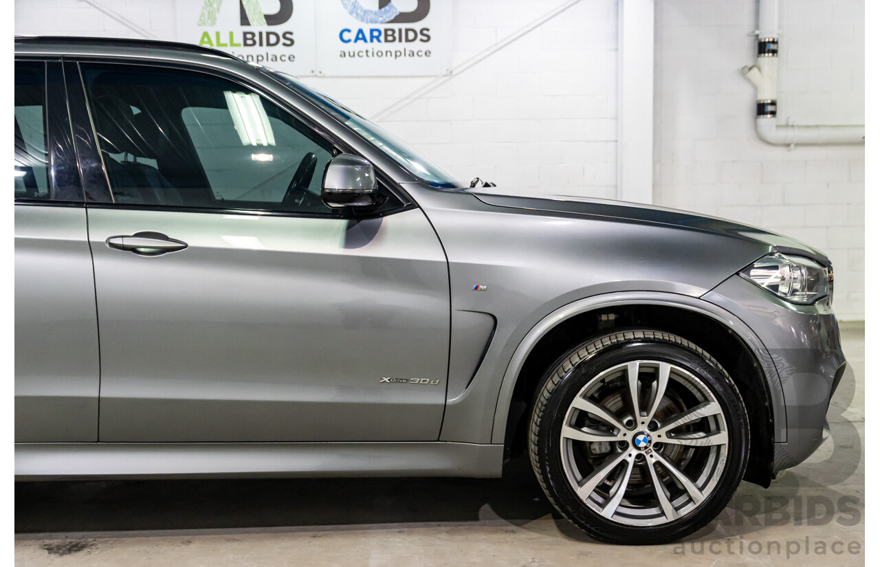 10/2016 BMW X5 Xdrive 30d M Sport (AWD) F15 MY16 4d Wagon Space Grey Metallic Turbo Diesel 3.0L