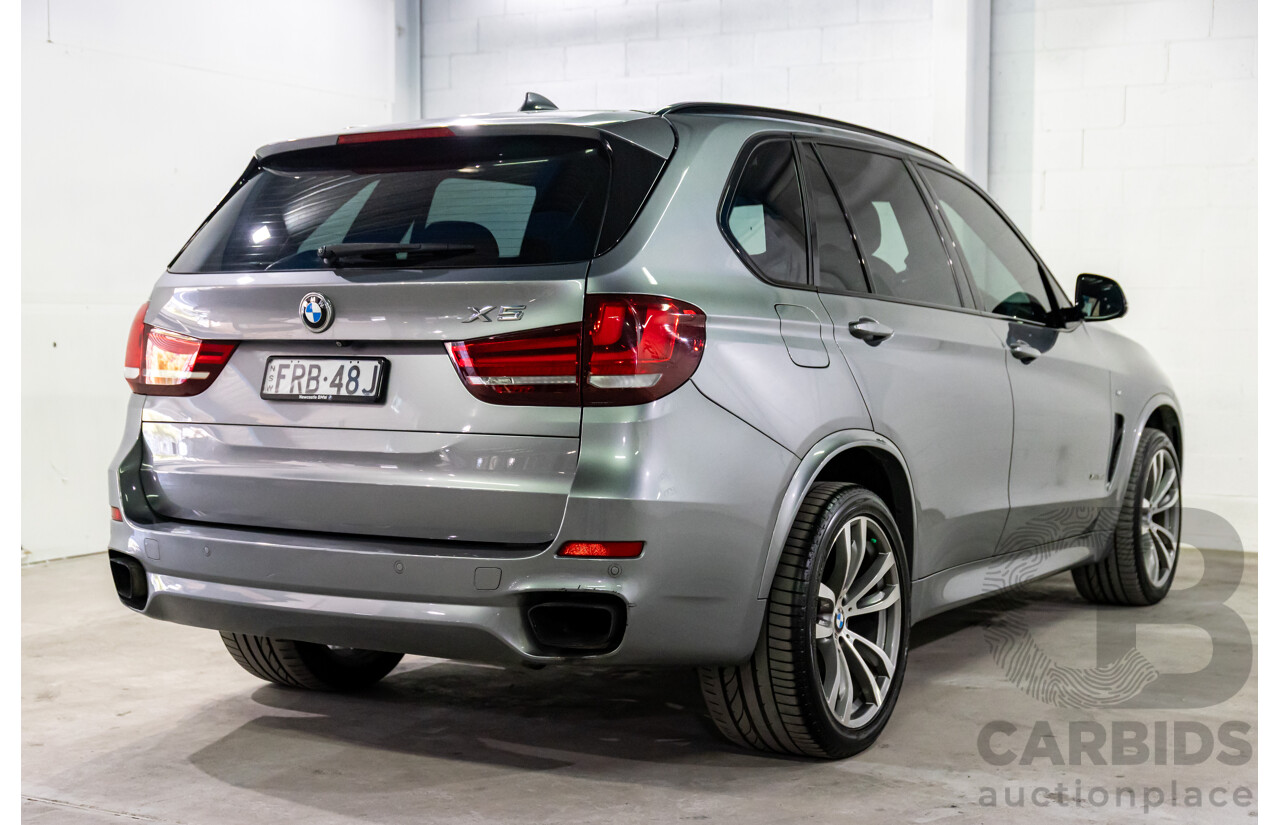 10/2016 BMW X5 Xdrive 30d M Sport (AWD) F15 MY16 4d Wagon Space Grey Metallic Turbo Diesel 3.0L