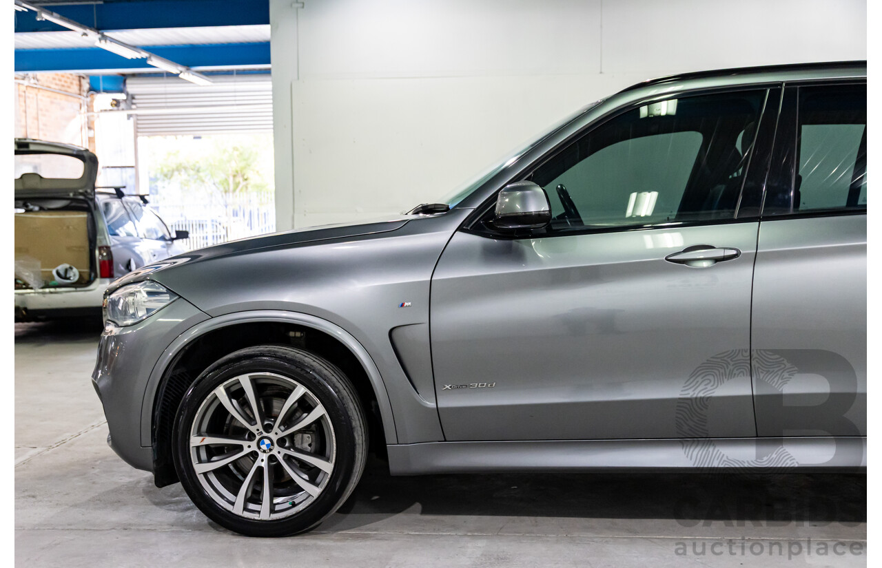 10/2016 BMW X5 Xdrive 30d M Sport (AWD) F15 MY16 4d Wagon Space Grey Metallic Turbo Diesel 3.0L