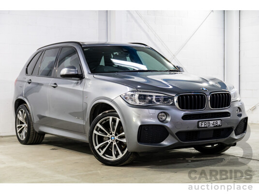 10/2016 BMW X5 Xdrive 30d M Sport (AWD) F15 MY16 4d Wagon Space Grey Metallic Turbo Diesel 3.0L
