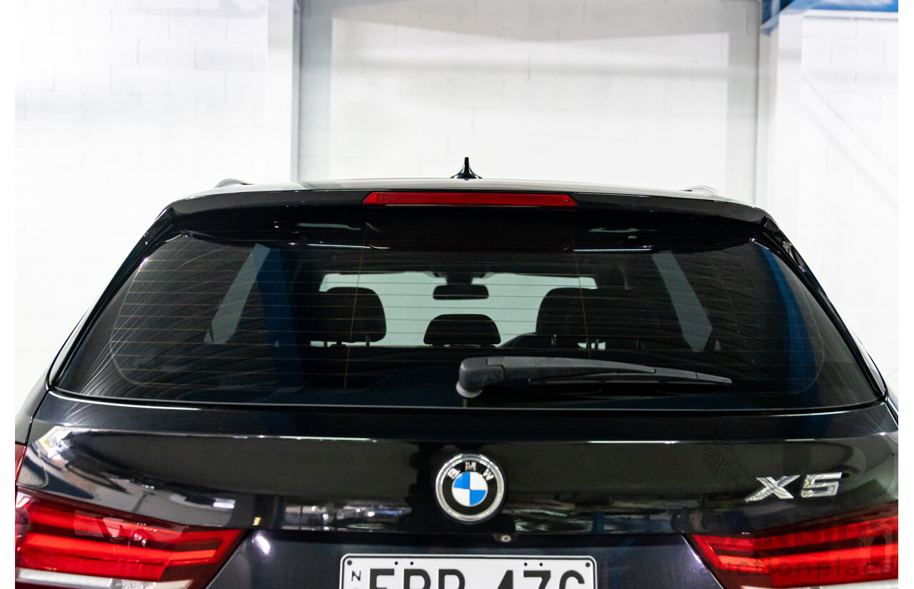 08/2015 BMW X5 xDrive30d (AWD) F15 MY15 4D Wagon Black Sapphire Metallic Turbo Diesel 3.0L